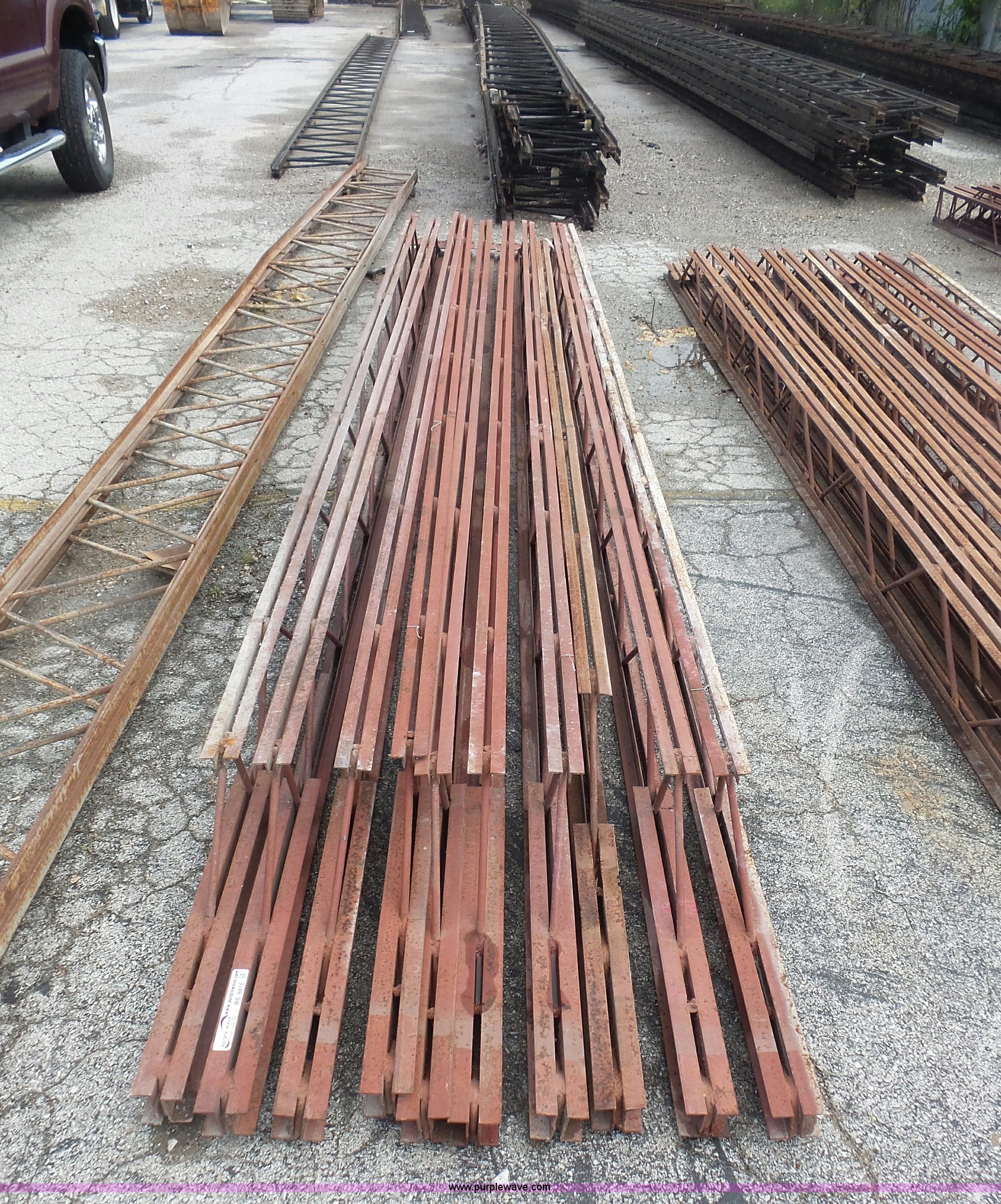 (10) steel bar joists in St. Charles, MO Item BS9816 sold Purple Wave