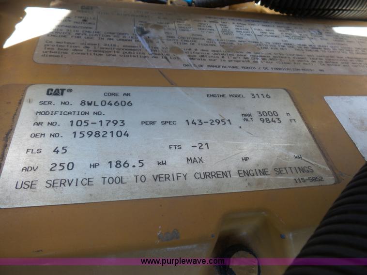 image for item BK9639 1997 Chevrolet C7500 digger derrick truck