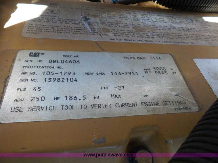 image for item BK9639 1997 Chevrolet C7500 digger derrick truck