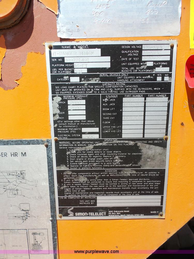 image for item BK9640 1997 GMC C7500 bucket truck