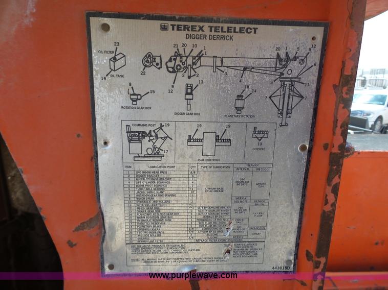 image for item BZ9177 2004 International 7400 digger derrick truck