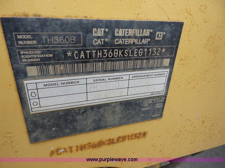 image for item BZ9701 2004 Caterpillar TH360B telehandler