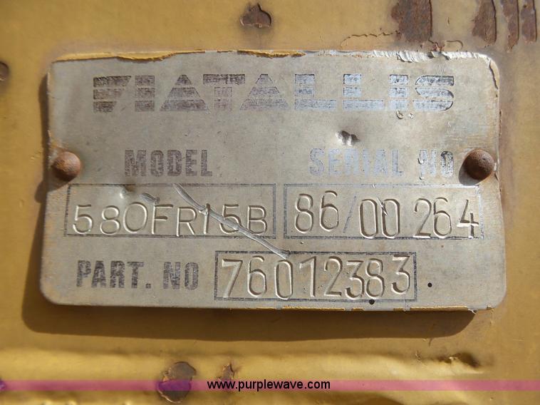 image for item F1775 1987 Fiat-Allis FR15B wheel loader