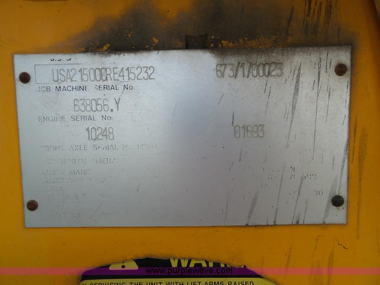 image for item J4818 JCB 215 backhoe