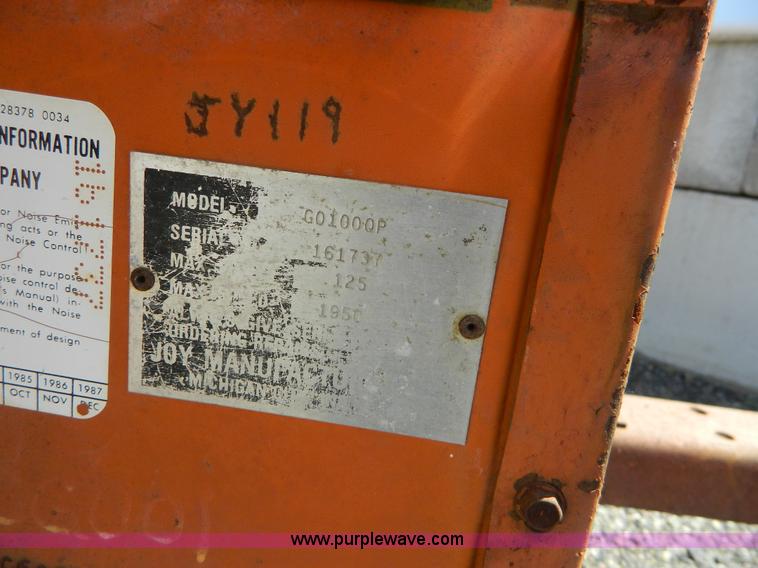 image for item J8834 Joy G0100QP air compressor