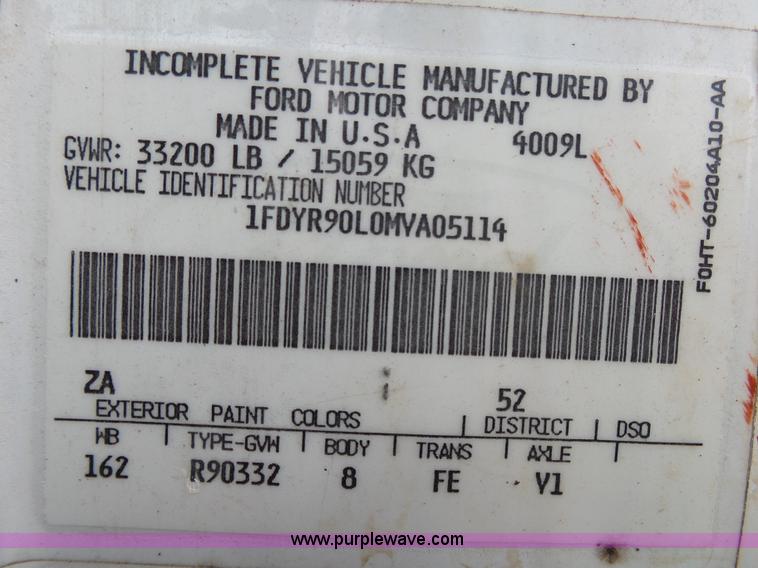 image for item K1164 1991 Ford LN9000 truck chassis