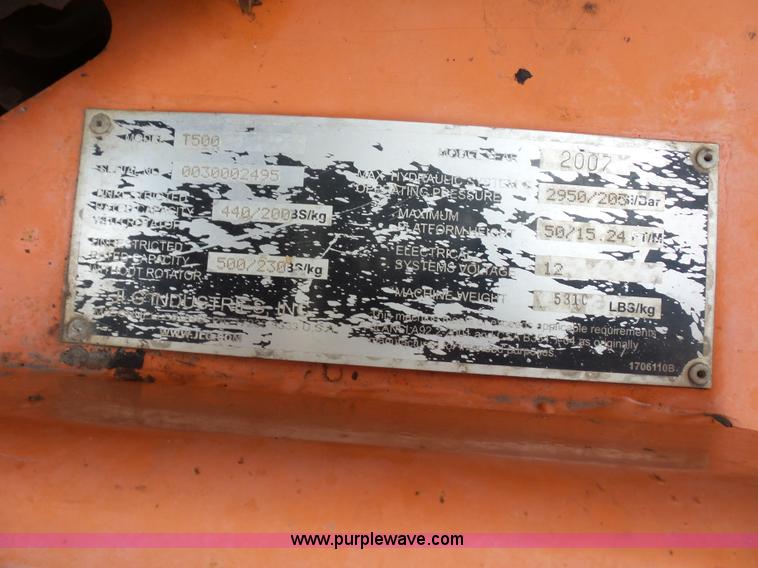 image for item K1618 2007 JLG T500J twoable boom lift