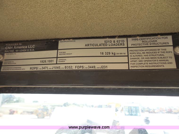 image for item K3647 2007 Case 621D XT wheel loader