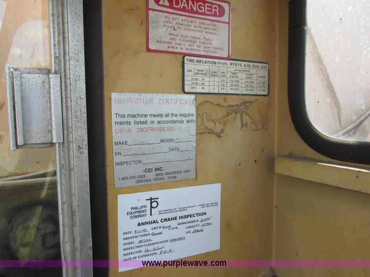 image for item K4150 Grove RT522 crane