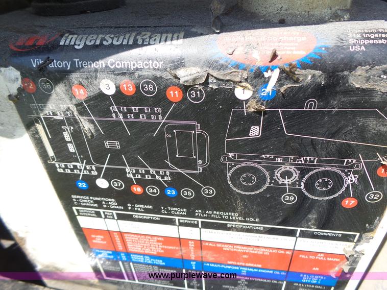 image for item K5714 Ingersoll Rand trench compactor