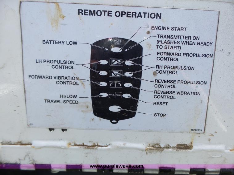 image for item K5714 Ingersoll Rand trench compactor