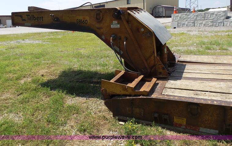 image for item K5736 1996 Talbert TDW755HRG1-T1 lowboy equipment trailer