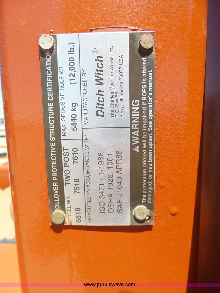 image for item K8437 1996 Ditch Witch 7610 trencher