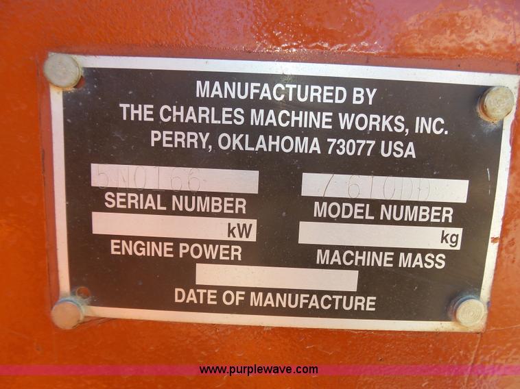 image for item K8437 1996 Ditch Witch 7610 trencher