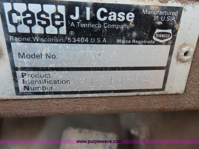 image for item L3506 1986 Case W20C wheel loader