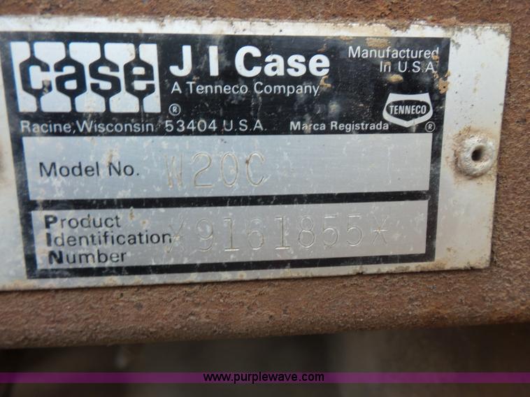 image for item L3506 1986 Case W20C wheel loader