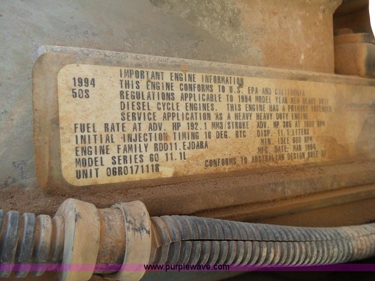 image for item K7007 1995 International 9200 tank truck