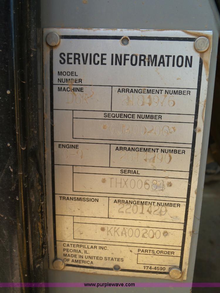 image for item K7038 2006 Caterpillar D6R XL Series III dozer