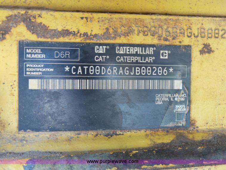 image for item K7038 2006 Caterpillar D6R XL Series III dozer
