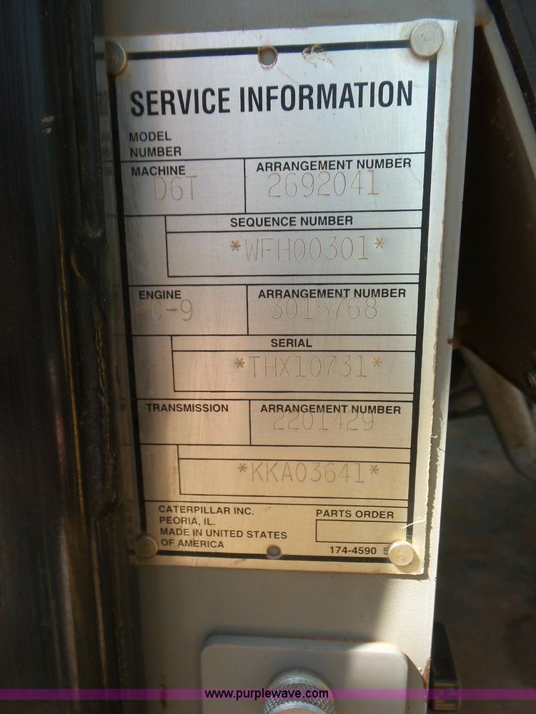 image for item K7039 2007 Caterpillar D6T XL dozer