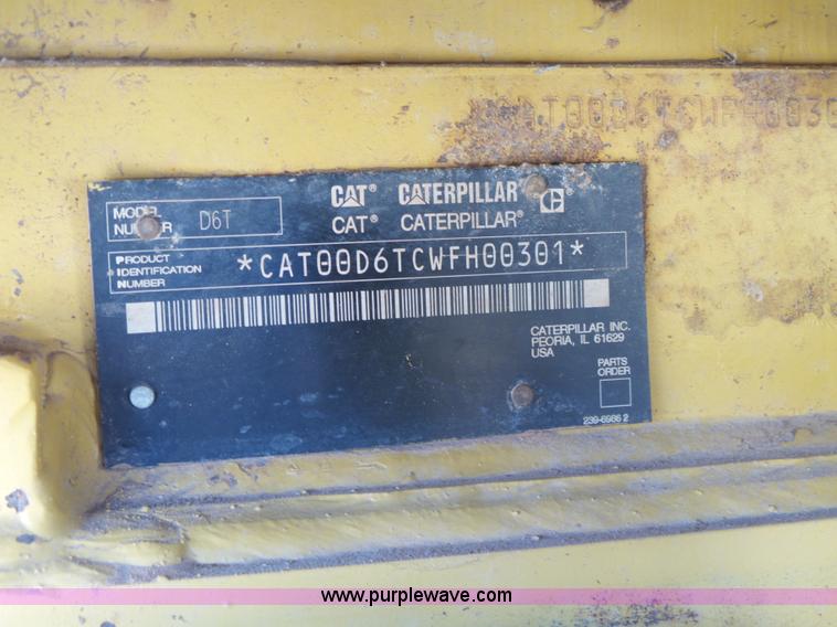 image for item K7039 2007 Caterpillar D6T XL dozer