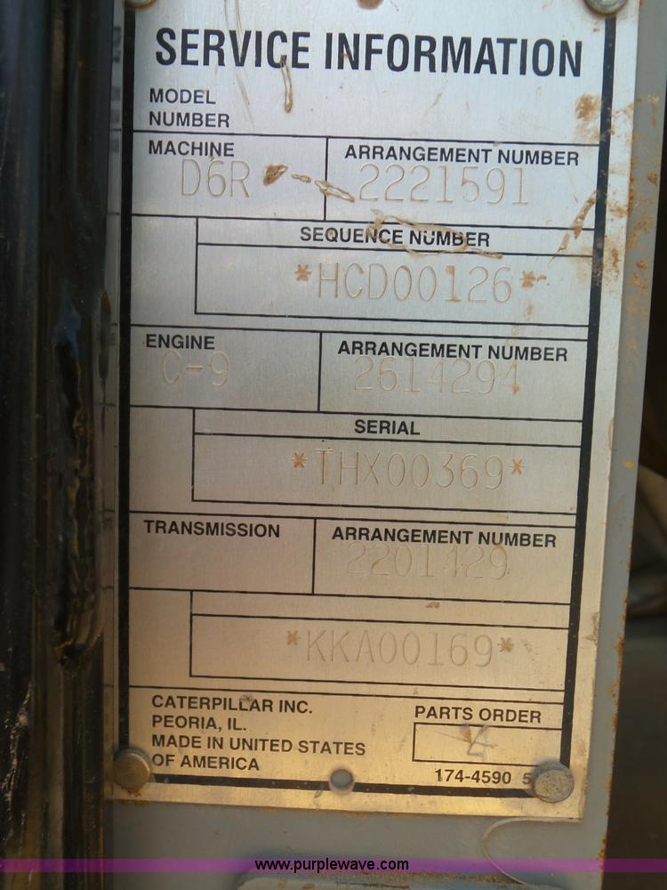 image for item K7040 2006 Caterpillar D6R Series III dozer