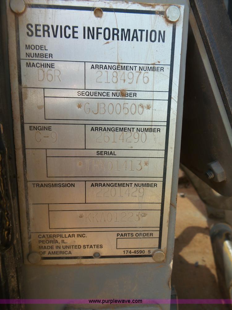 image for item K7042 2006 Caterpillar D6R XL Series III dozer