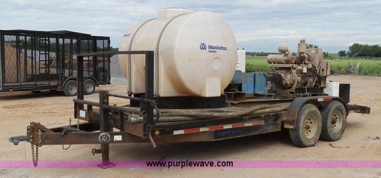 image for item K7045 2015 shop built pressure testing water pump station trailer