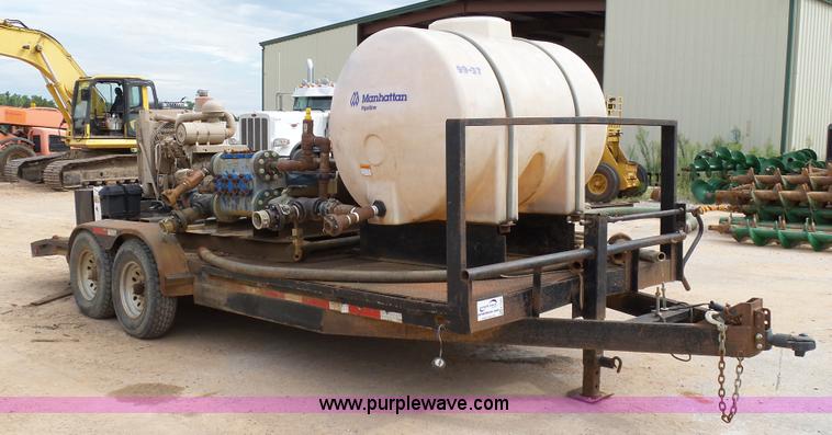 image for item K7045 2015 shop built pressure testing water pump station trailer
