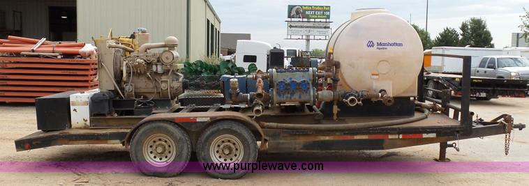 image for item K7045 2015 shop built pressure testing water pump station trailer