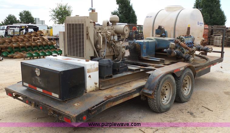 image for item K7045 2015 shop built pressure testing water pump station trailer