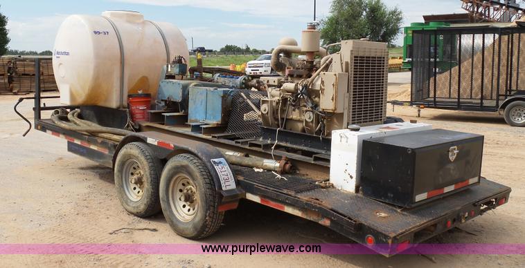 image for item K7045 2015 shop built pressure testing water pump station trailer
