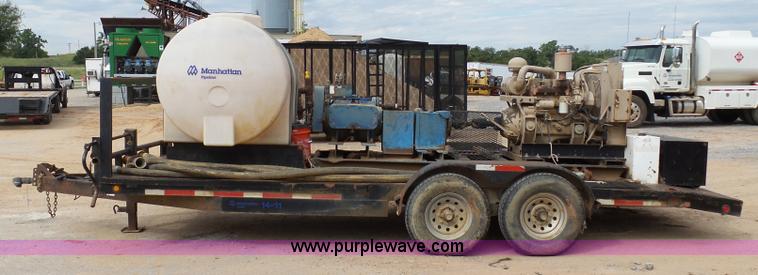 image for item K7045 2015 shop built pressure testing water pump station trailer