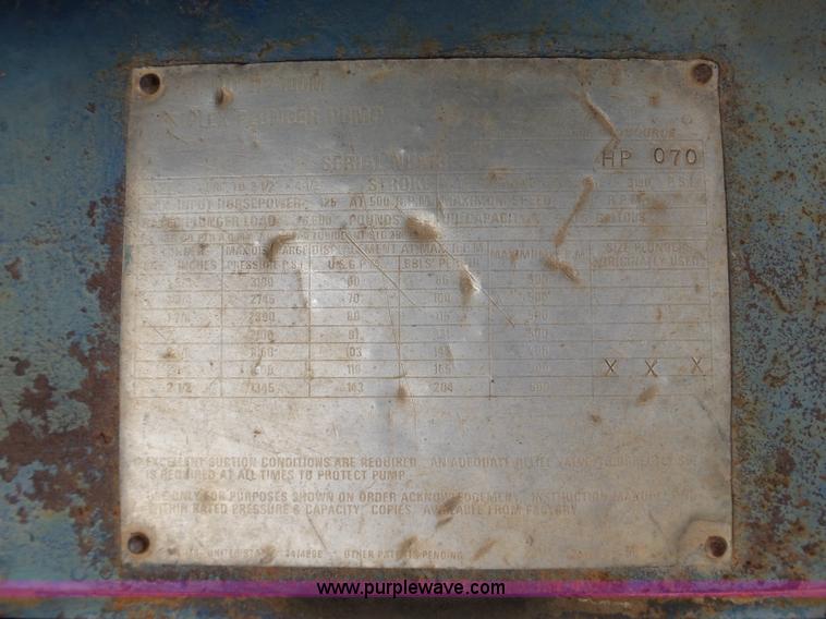 image for item K7045 2015 shop built pressure testing water pump station trailer