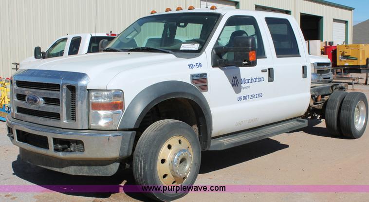 image for item K7051 2008 Ford F450 Super Duty XLT Crew Cab truck cab and chassis
