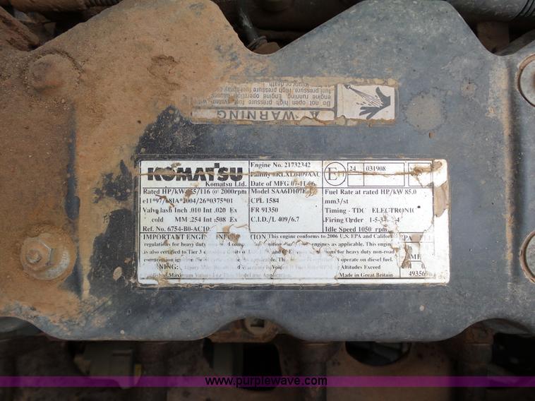 image for item K8752 2007 Komatsu PC200LC-8 excavator