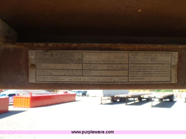 image for item L4750 1984 Case 480LL landscape tractor