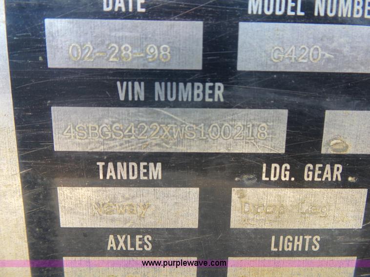 image for item L4751 1998 Schaller 6420 bottom dump trailer