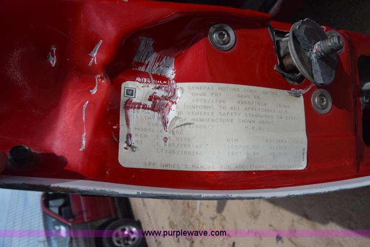 image for item K2780 1990 GMC Sierra 1500 pickup truck