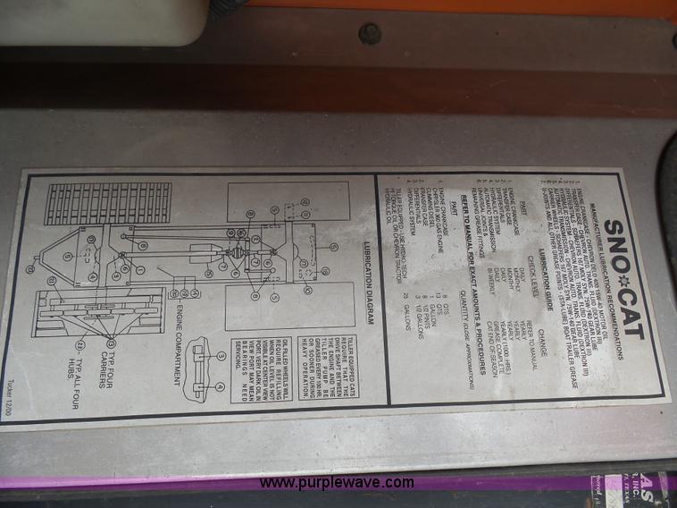 image for item AL9143 2004 Tucker Terra 2000D1-26-5 Sno-Cat trail groomer