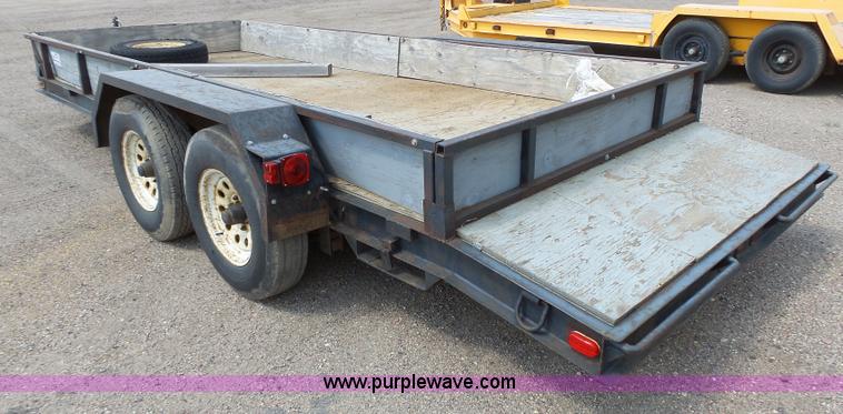 image for item DA2754 1988 shop built equipment trailer
