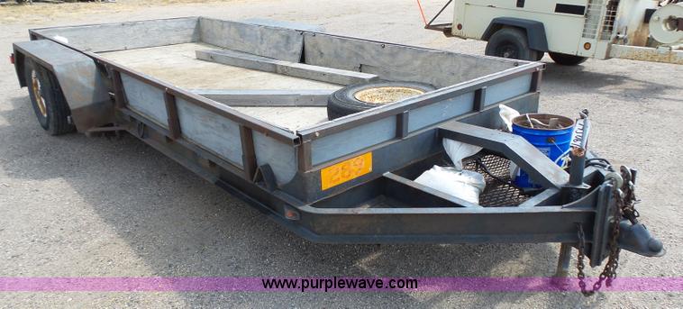 image for item DA2754 1988 shop built equipment trailer