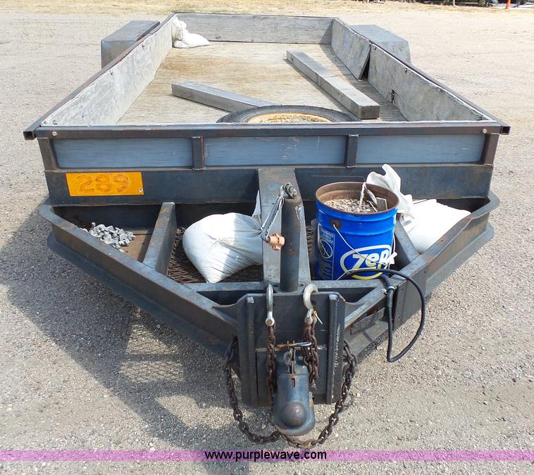 image for item DA2754 1988 shop built equipment trailer