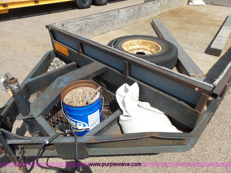 image for item DA2754 1988 shop built equipment trailer