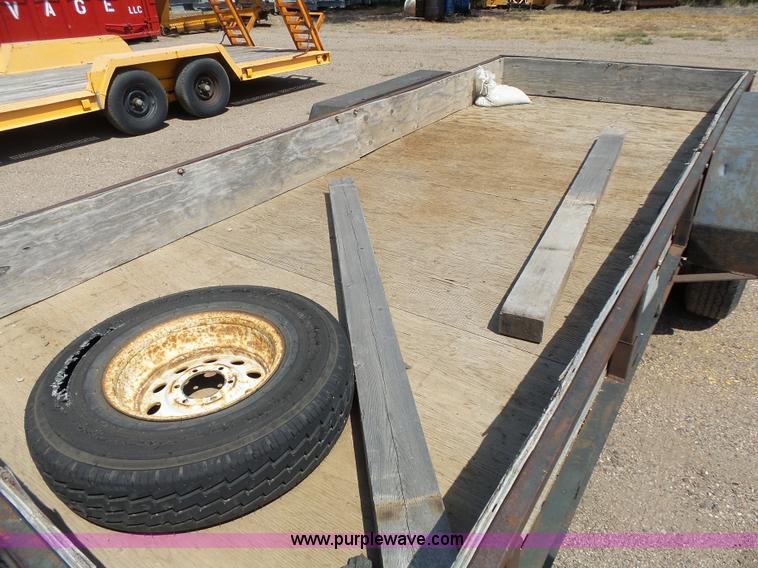 image for item DA2754 1988 shop built equipment trailer