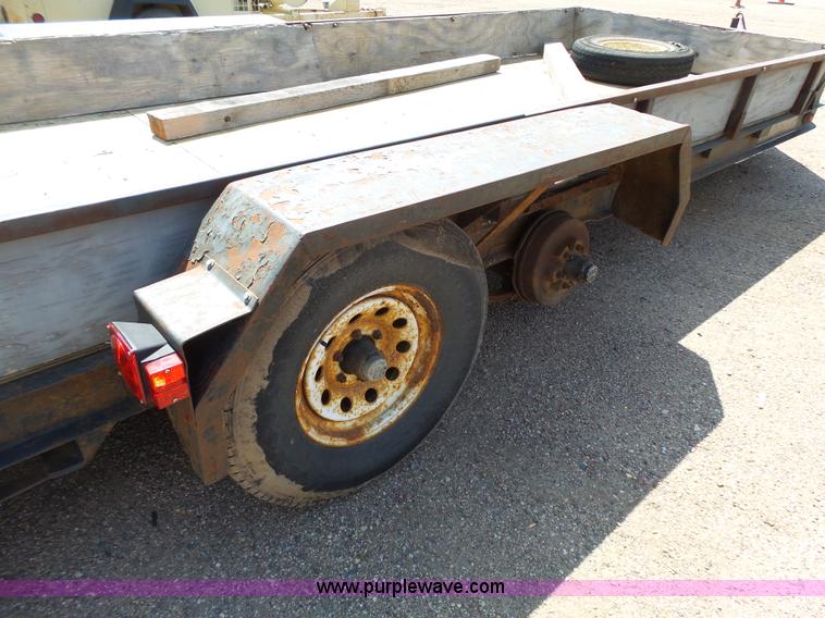 image for item DA2754 1988 shop built equipment trailer
