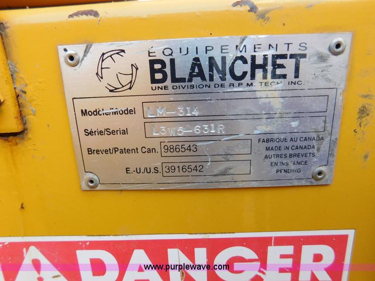 image for item DA2779 RPM LM-314 snow blower