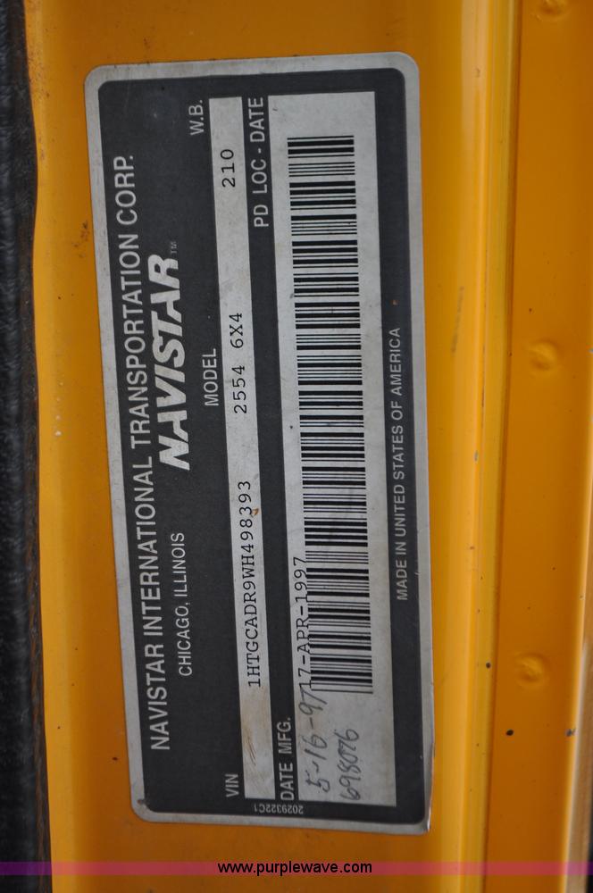 image for item G7432 1998 International 2554 dump truck