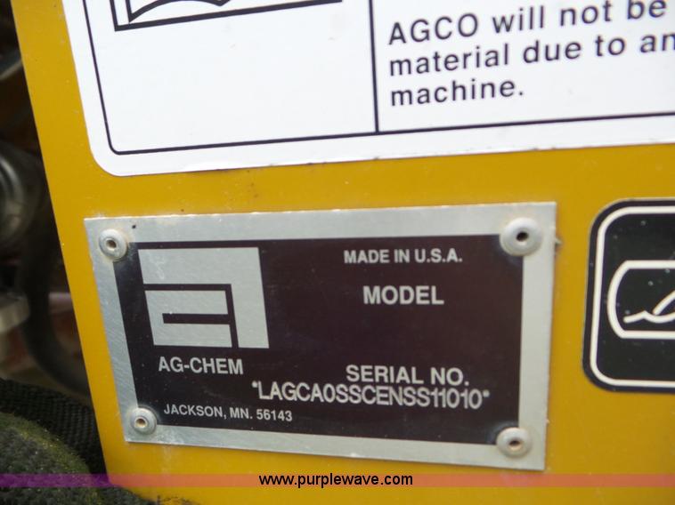 image for item L6923 AGCO liquid sprayer bed