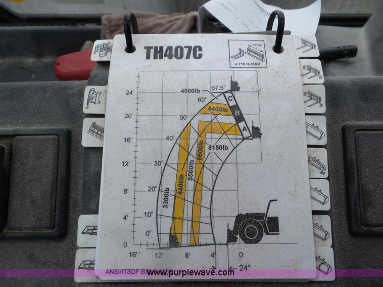image for item L6943 2013 Caterpillar TH407C telehandler